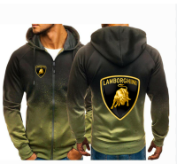 3D HOODIE-  XZX180305   Hot Trend lambor ghini Hoodie 3D F1 Team All Over Print Size Full 16