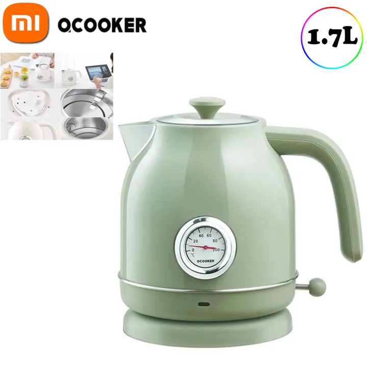 Xiaomi OCOOKER Retro Electric Kettle Stainless Steel Water Kettle with ...