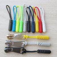 〖Margot decoration〗 10PCS Zipper Pulls Extension Handle Cord Finger Use Plastic Cylindrical Head Tab Tag Extender for Luggage Backpacks