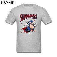 Cartoon Suppaman Plum Blossom Creative Shirt Men T-shirt Adult  FVCS