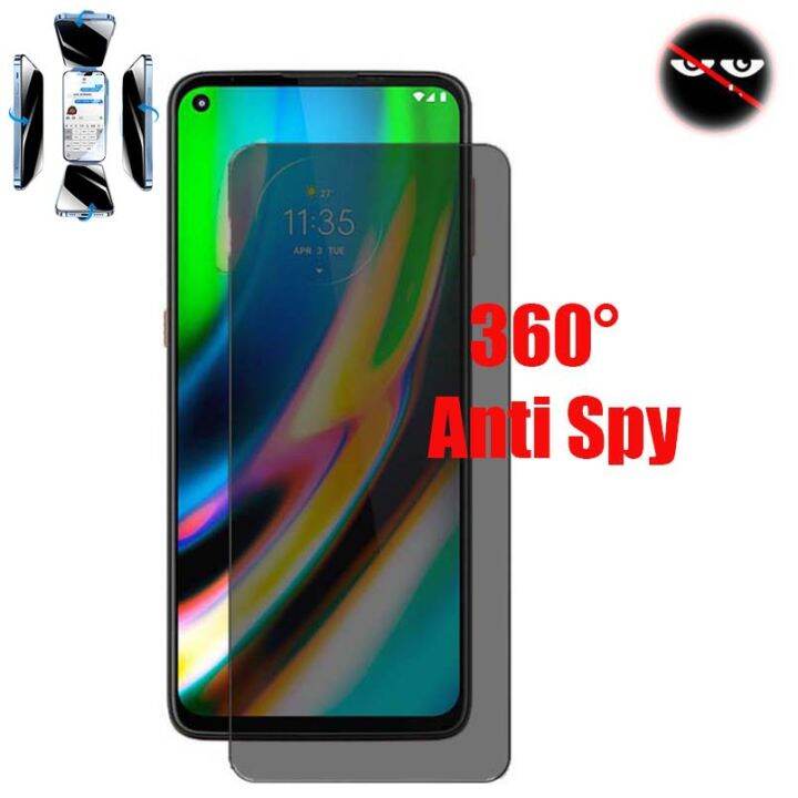 360องศาความเป็นส่วนตัวสำหรับ-motorola-moto-g-บริสุทธิ์-g-5g-play-g-power-g-stylus-5g-2021-2022ฟิล์มป้องกันหน้าจอกระจกเทมเปอร์กลาสโทรศัพท์มือถือ2023
