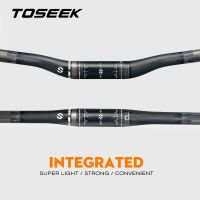 TOSEEK Matte 3K Carbon Fibre Bike Mountain Handlebar Cycling MTB Riser/Flat Handlebars 31.8mm Bicycle Parts