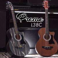 Preme L38C กีตาร์โปร่ง ฟรีกระเป๋า + ปิ๊ก Music Arms