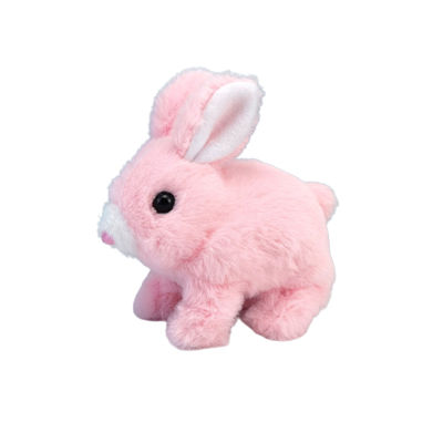 Toy Plush Electronic Rabbit Simulation Bunny Walk Bark Doll Gift Educational Kid