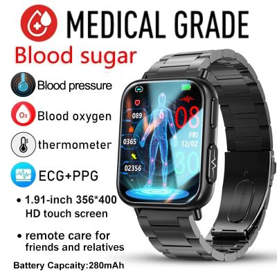 2023 New Blood Glucose Monitor Health Smart Watch Men ECG+PPG Blood Pressure Measurement IP68 Waterproof Sport smartwatch Ladies