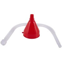 Car Motorcycle Truck Vehicle Oil Pouring Tool Plastic Filling Funnel Hose Nozzle Gasoline