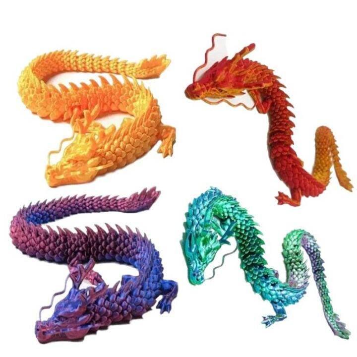 WILLIEAN Printed Articulated Chinese Dragon 3D Long Dragon Model Strong ...