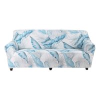 【jw】◈❁  Sofá estiramento cobre protetor de móveis poliéster loveseat capa sofá l 1/2/3/4-seater braço cadeira para sala estar