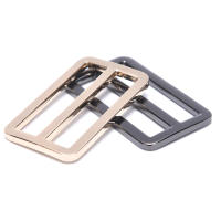 โลหะสามเหลี่ยมตัวเลื่อนเชือกสามก้านกระเป๋าเป้สะพายหลังปรับกระเป๋า Buckle Webbing Slider Buckle