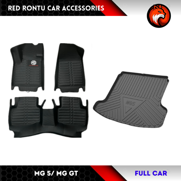 Full Car Matting Set MG 5/ MG GT Premium Diamond Deep Dish Car Floor ...