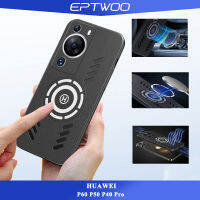 EPTWOO กล้องเคสโทรศัพท์ไร้กรอบเคสระบายความร้อน P40 P50 P60สำหรับ Huawei กล้องฝาหลังผิวด้านแข็งเคสกันกระแทกสำหรับผู้ชายผู้หญิง HY-02