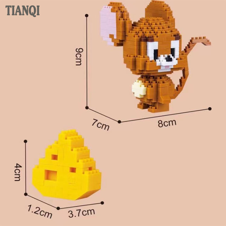 tianqi-เลโก้ทอมเจอรี่-nano-tom-and-ตุ๊กตาทอมand-jerry-ตัวต่อนาโน-1460pcs-ตัวต่อเลโก้-เลโก้การ์ตูน-โมเดลทอมเจอรี่-เลโก้นาโน-ชุดตัวต่อ-เลโก้ตัวต่อ1000