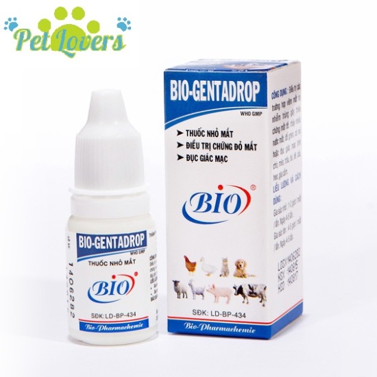 Bio gentadrop - thuốc nhỏ mắt cho chó mèo 10ml - ảnh sản phẩm 1