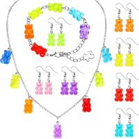 Resin Necklaces Earrings Set