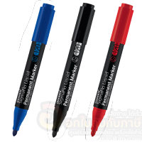 ปากกามาร์คเกอร์ ปากกามาร์คเกอร์ถาวร Monami liquid permanent marker 2.0 mm. สีแดง ดำ น้ำเงิน  ปากกาเคมี