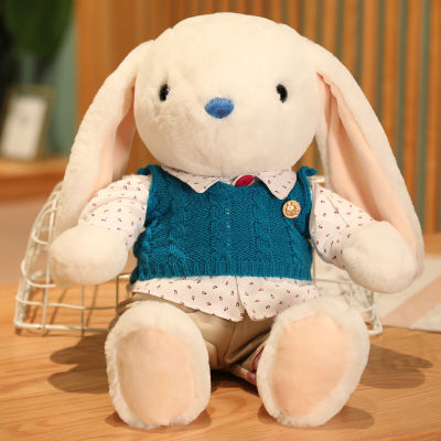 Cute Doll High Quality Couple Long Ears Rabbit Baby Child Doll Plush Rabbit Doll Baby Soothing Sleeping Partner Holiday Gift