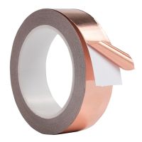 Copper Tape Snail Adhesive EMI Shielding Conductive Adhesive Foil Tape for Stained Glass Paper Circuit Electrical Repair 1PCS Adhesives Tape