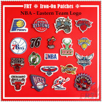 ✿ Sports：NBA - Eastern Team Logo Iron-on Patch ✿ 1Pc Diy Embroidery Patch Iron on Sew on Badges Patches