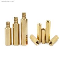 ◕┅ﺴ 10/50pc Solid Brass Copper M2 M2.5 M3 M4 Hex Standoff Hexagon Pillar M-F F-F Male-Female Female Spacer Nut PCB Board Motherboard