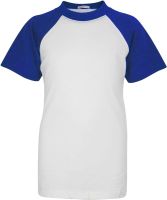 Kids Unisex Royal T Shirts Plain Baseball Short Raglan Sleeves Sports Tee 2-13Yr