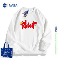 New product ฤดูใบไม้ร่วง NASA แบรนด์ร่วมใหม่เสื้อสเวตเตอร์ลำลองผู้ชายและผู้หญิงแบรนด์แฟชั่นเสื้อแขนยาวหลวมสบายชุดคู่รักการ์ตูนเรียบง่าย