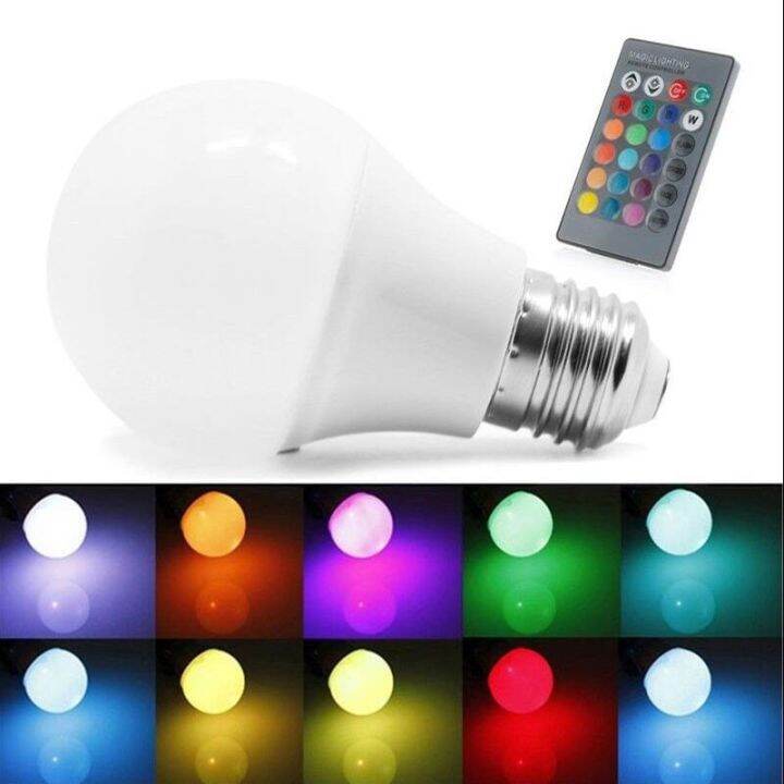 worth-buy-โคมไฟหลอดไฟแสงสว่าง-led-พลังงานสูงสี-e27แบบ-rgb-5w-9w-30w-220v-led-rgbw-หลอดไฟลูกโลกขนาดเล็กที่มีสีสันพร้อมรีโมทควบคุมระยะไกลหลอดไฟ