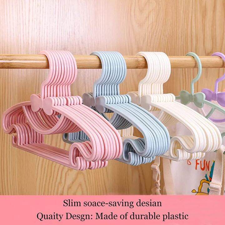 15pcs Baby Clothes Hanger Durable Plastic Kids Hangers for Kids