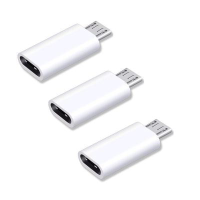 NYFundas Usb C เป็น Adaptor Micro Usb 3ชิ้นสำหรับ Samsung Galaxy S7 S6 Edge Huawei Honor 8x Xiaomi Redmi Note 5 6 Pro 4สายเคเบิ้ล Usbc LG