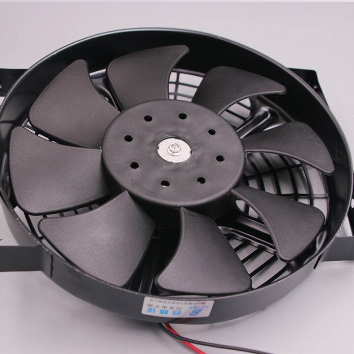 24V air conditioner cooling fan car 10 inch water tank electronic fan ...