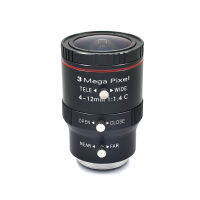 Manual Aperture 4-12mm 3MP1/1.8 C-Mount Industrial Lens Machine Vision Lens CCTV LENS Camera Accessories