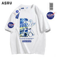 ASRV เสื้อยืดแบบหลวมลำลองแขนสั้นแบบถือมีสไตล์ของคู่รัก