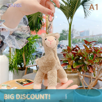 ?【Lowest price】TANG พวงกุญแจ Peluche พวงกุญแจผู้หญิง alpaca น่ารักสร้างสรรค์ตุ๊กตาของเล่นกระเป๋าเป้สะพายหลังรถกุญแจเครื่องประดับจี้ llaveros