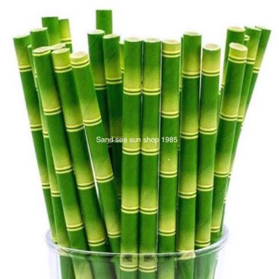 หลอดกระดาษ Paper Straw 100ชิ้น/แพ็ค