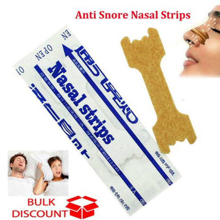 Ministar 50 Pack Anti Snoring Nasal Strips Sleep Right Aid To Breathe