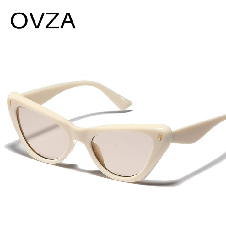 ovza-cat-eye-แว่นกันแดดสำหรับผู้หญิง-แว่นตาย้อนยุคสไตล์วินเทจป้องกันรังสียูวี2022รุ่นใหม่ปี-s5018