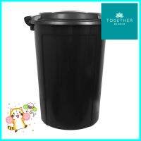 ถังน้ำกลมพร้อมฝา API 999 118 ลิตร สีดำROUND BUCKET WITH LID API 999 118L BLACK **สอบถามเพิ่มเติมได้จ้า**