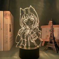 Danganronpa Nanami Led Night Lamp for Bedroom Decor Kids Acrylic 3d