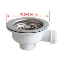 Talea Kitchen Sink Drainer 114MM Downcomer Vegetable Washing Basin 110MM Stainless European Filter Umbrella With Overflow XK225