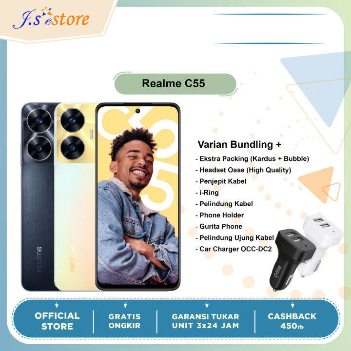 Realme C55 6/128 & 8/256 Garansi Resmi | Lazada Indonesia