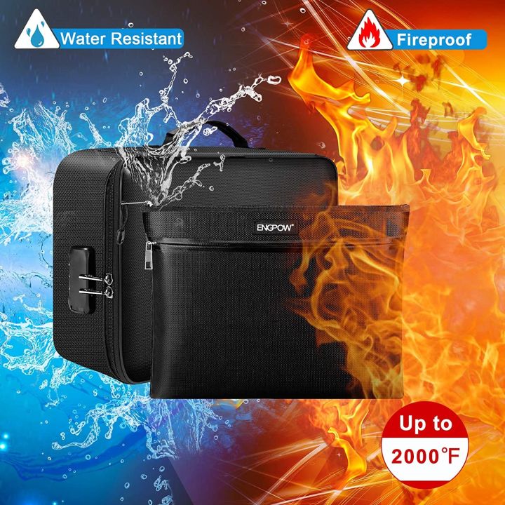 2-in-1-set-safety-fire-resistant-material-zipper-storage-bag-fireproof-cash-passport-legal-documents-storage-money-file-bags