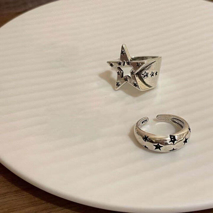 y2k-accessories-woman-girl-jewelry-trend-ring-vintage-irregular-retro-star-jewelry-pentagram-ring