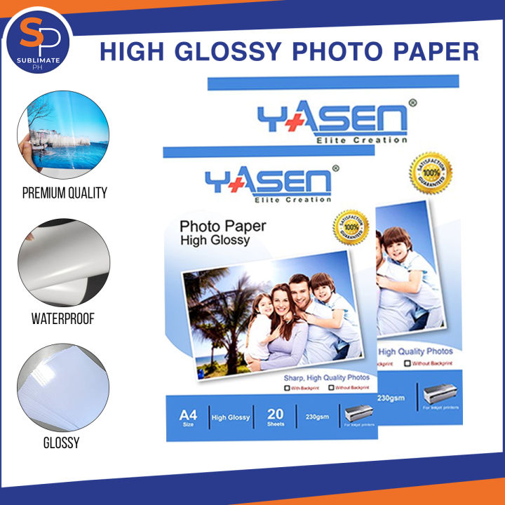 High Glossy Photo Paper A4 A3 Size 230gsm 20 Sheets Lazada Ph