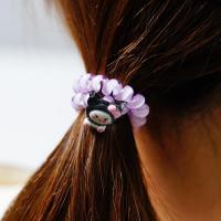 Sanrio Cartoon Hair Rope Cute Cinnamoroll Kuromi Melody Telephone Wire Hair Elastic Bands Bracelet Telephone Line R2I4