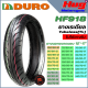 ยางนอกมอเตอร์ไซค์ ยางเรเดียล DURO ดูโร่ ลายลูกศร HF918 TL (Tubeless) ขอบ 10-17 นิ้ว ไม่ใช้ยางใน