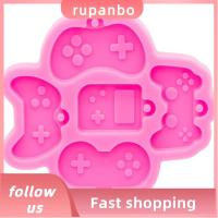 RUPANBO039392692 2ชิ้น5-ช่องคอนโทรลเลอร์เกมเกมแพดอีพ็อกซี่รูปหล่อเรซินยางซิลิโคนแม่พิมพ์เรซิ่นไอเดียของขวัญแม่พิมพ์