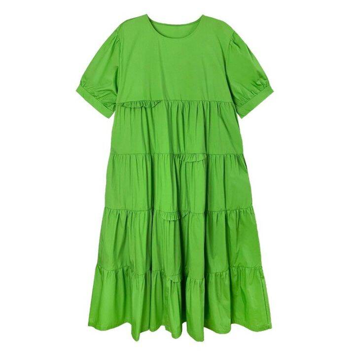 xitao-dress-casual-solid-color-loose-dress