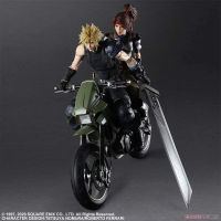 FINAL FANTASY VII REMAKE PLAY ARTS KAI ACTION FIGURE JESSIE, CLOUD &amp; MOTORCYCLE SET