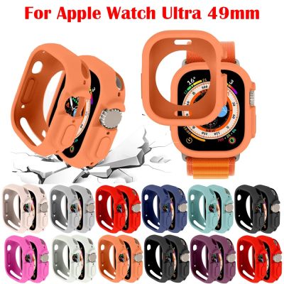 Case for Apple Watch Ultra 49mm All-Round Shockproof TPU Protective Soft Silicone Cover Bumper Scratch-Resistant Protective case