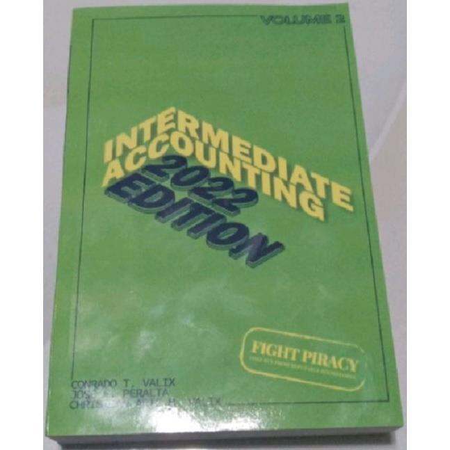 INTERMEDIATE ACCOUNTING VOLUME 2 2022ed.by Valix Lazada PH