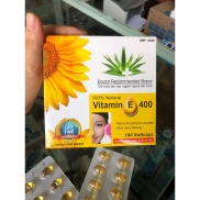 Viên uống đẹp da Vitamin E Đỏ 4000mcg, Aloe vera 500mg chống lão hóa